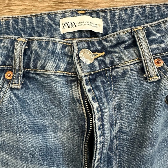Zara women’s jeans medium wash SZ 8 - Picture 2 of 4
